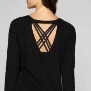 Athleta Open Back Cashmere Tunic Sweater - S